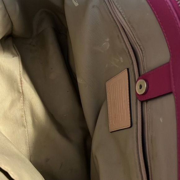 Coach Peyton Leather Jordan Double Zip Carryall - Picture 15 of 16